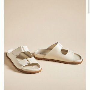 NIB Anthropologie suede strap sandals